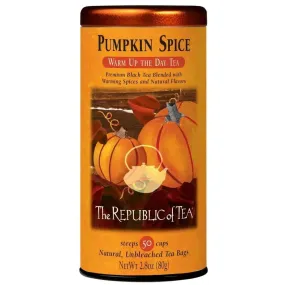 🍁 Pumpkin Spice Black Tea Bags 🍁 - Tin 50 Tea Bags