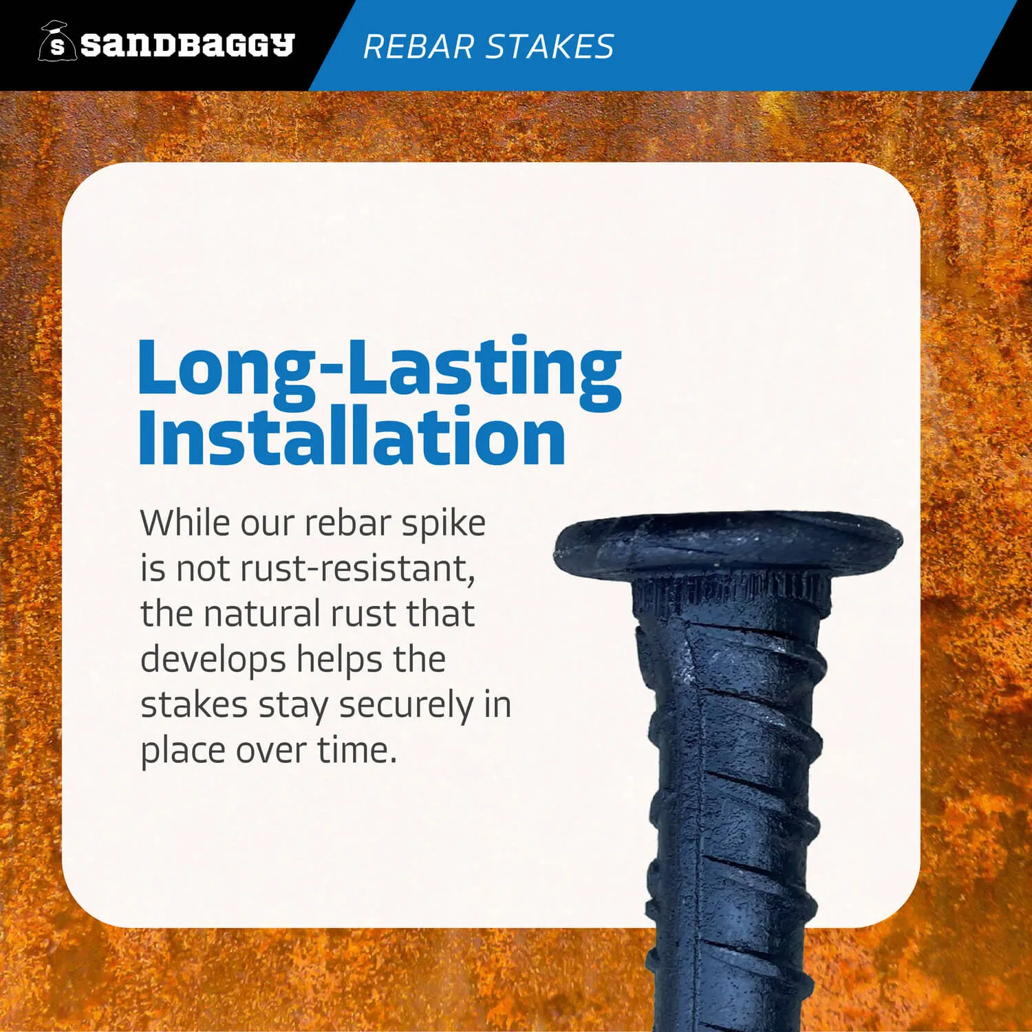 24" Steel Rebar Stakes with Nail Head - Garden Stakes (#4 Rebar)