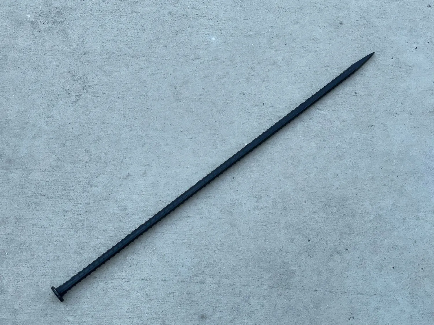 24" Steel Rebar Stakes with Nail Head - Garden Stakes (#4 Rebar)