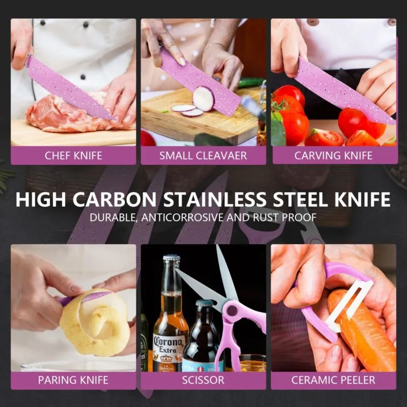 6-Pcs Stainless Steel Kitchen Knife Set Tgs-049-18