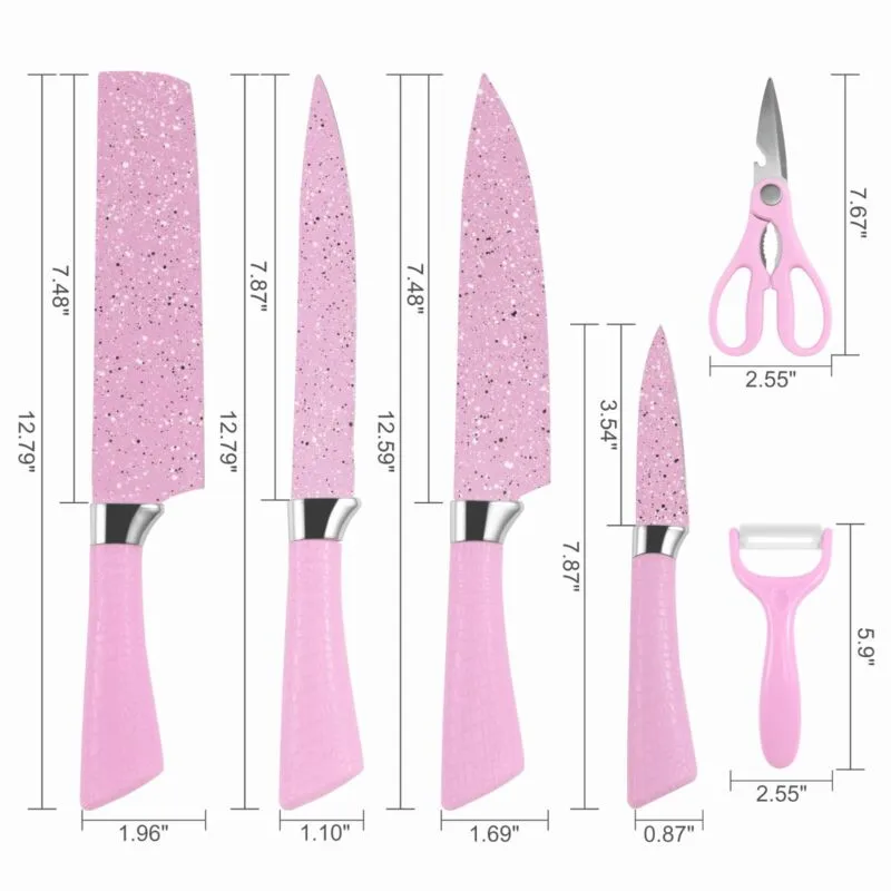 6-Pcs Stainless Steel Kitchen Knife Set Tgs-049-18