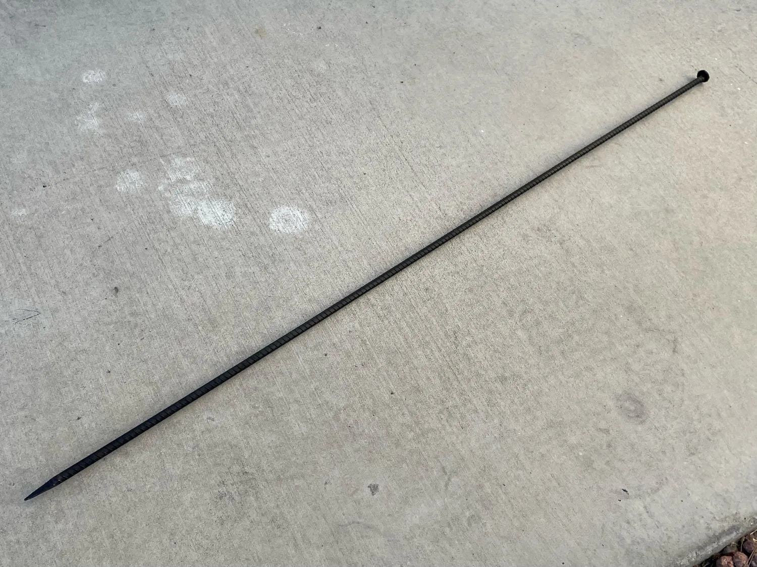 60" Steel Rebar Stakes with Nail Head - Garden Stakes (#4 Rebar)