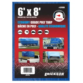 8'x6' All Purpose Tarp, Blue