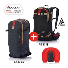 Arva Switch Mixed Airbag Bundle (Ride 18   Tour 32)
