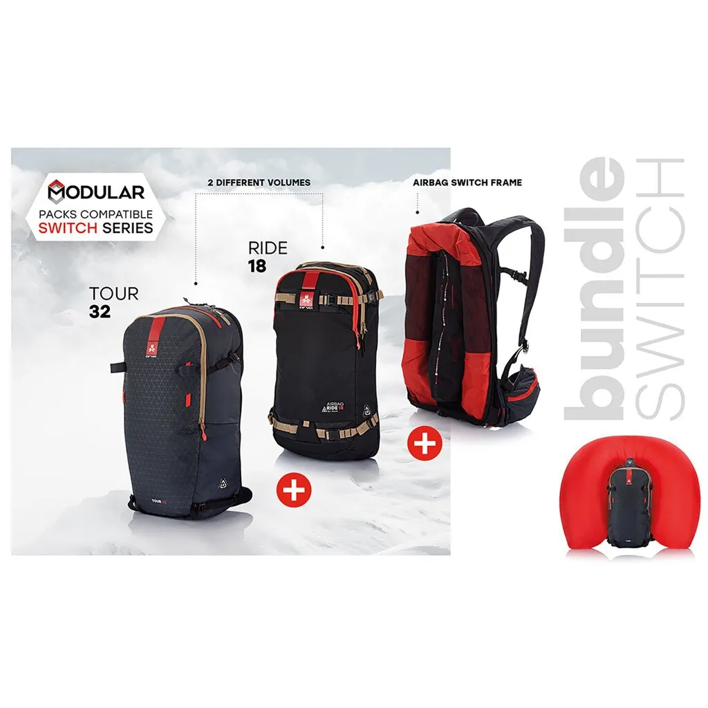 Arva Switch Mixed Airbag Bundle (Ride 18   Tour 32)