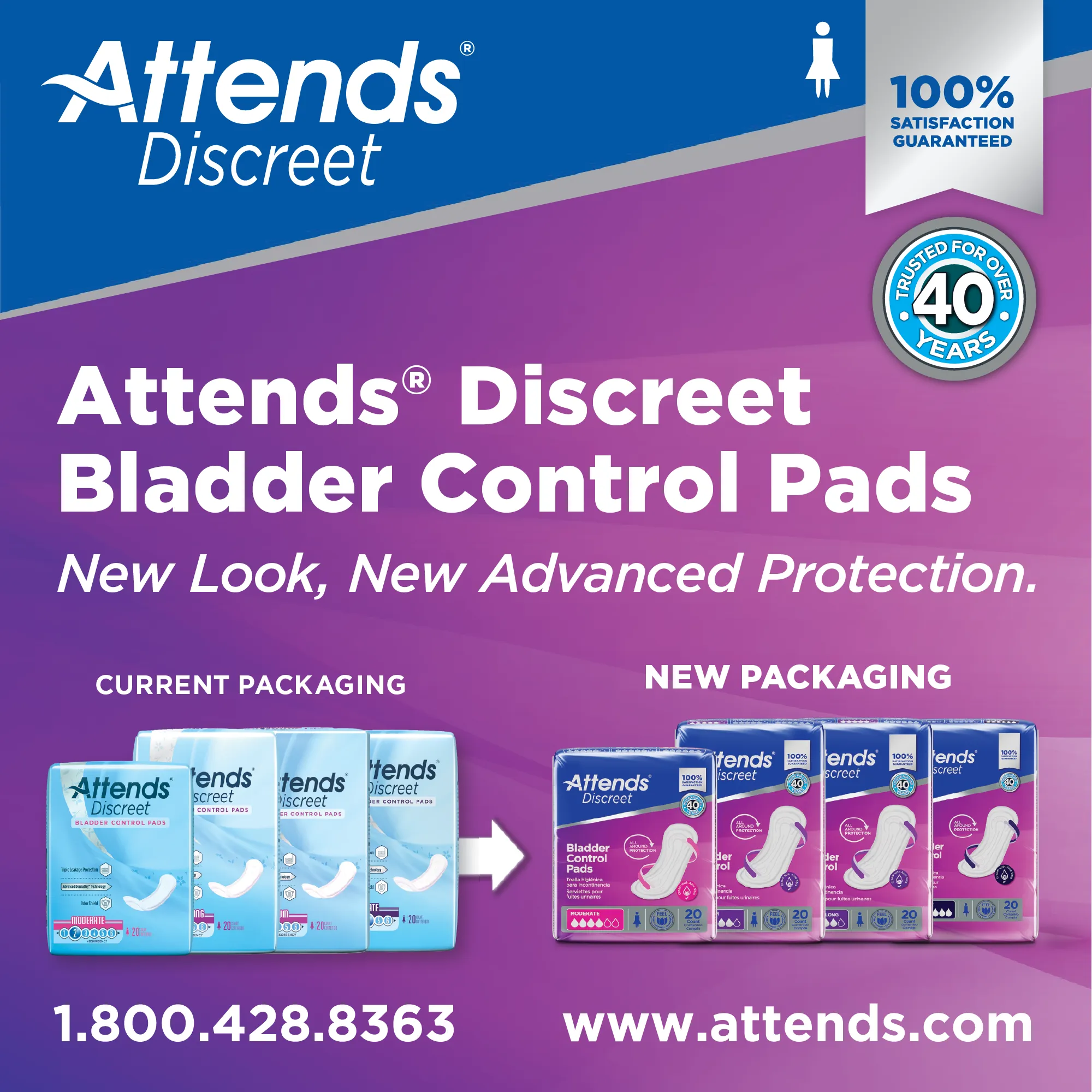 Attends Discreet Women's Ultimate Pads