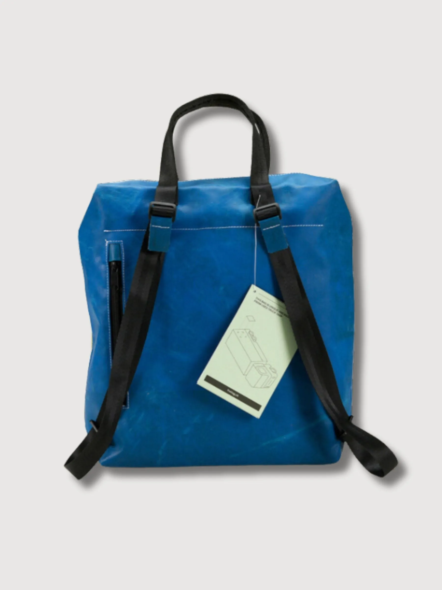 Backpack F201 Pete Yellow & Blue-Al In Used Truck Tarps | Freitag