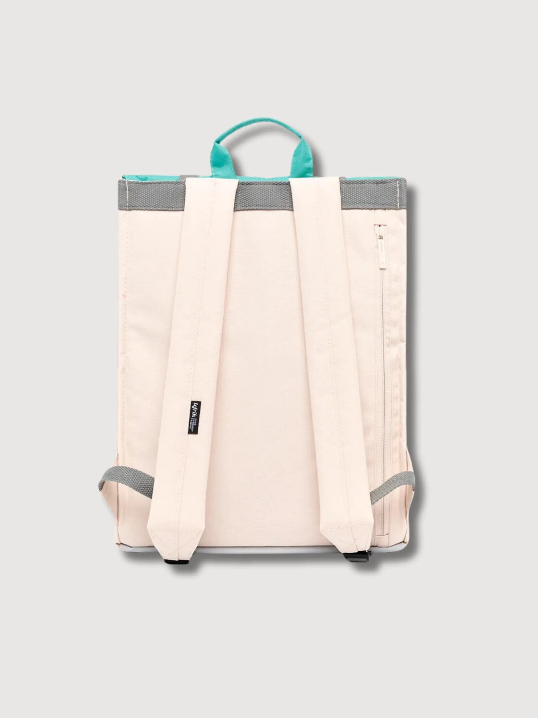 Backpack Handy Acqua Green & Ecru | Lefrik