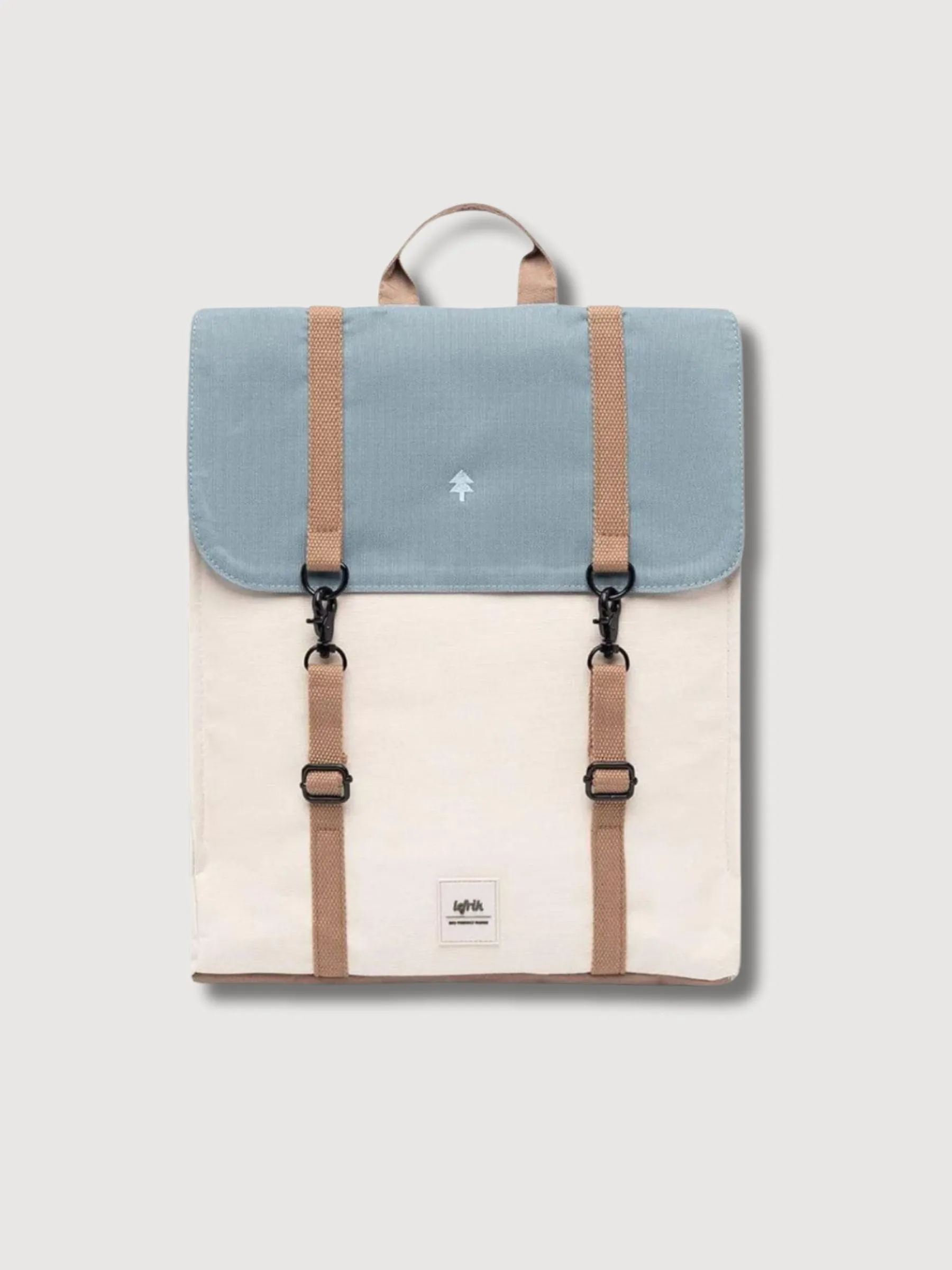 Backpack Handy Ecru & Light Blue | Lefrik