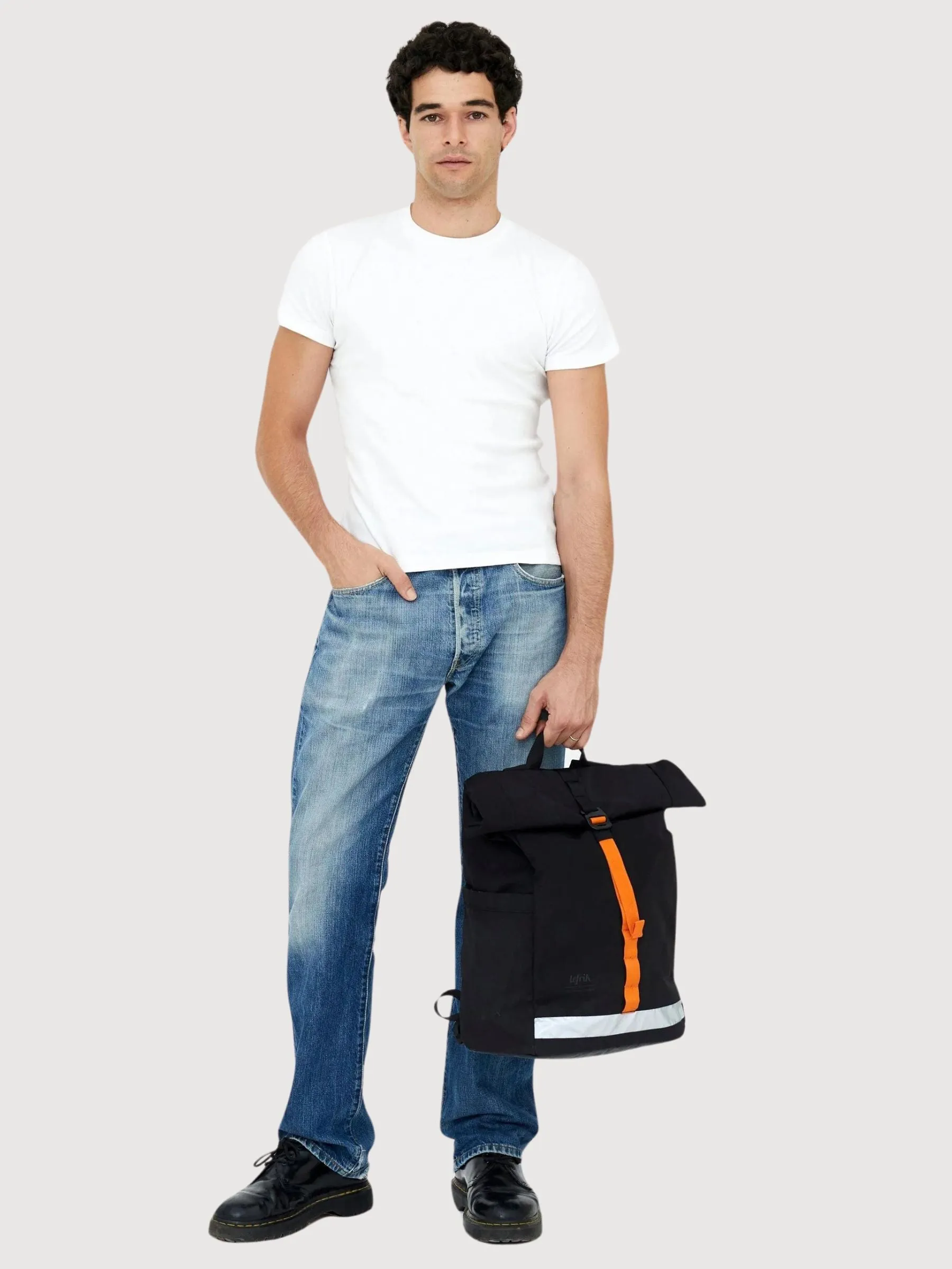 Backpack Lars Roll Ripstop Black | Lefrik
