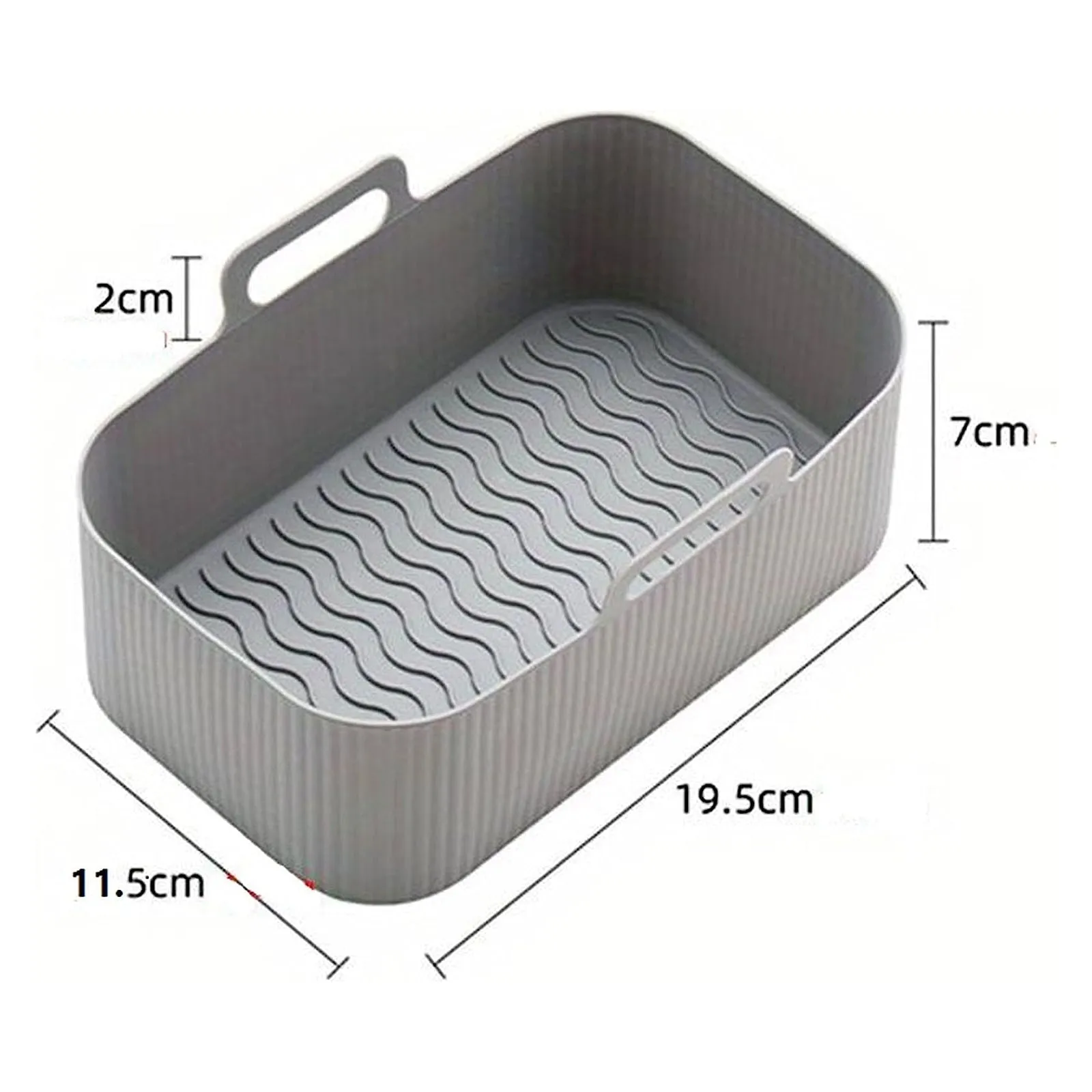 B&Co Rectangle Air Fryer Silicone Liner