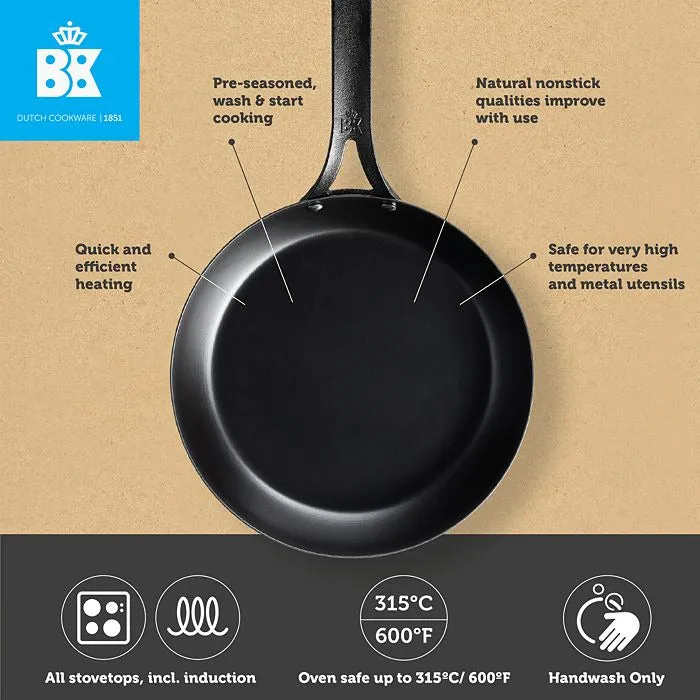 Black Steel Paella Pan