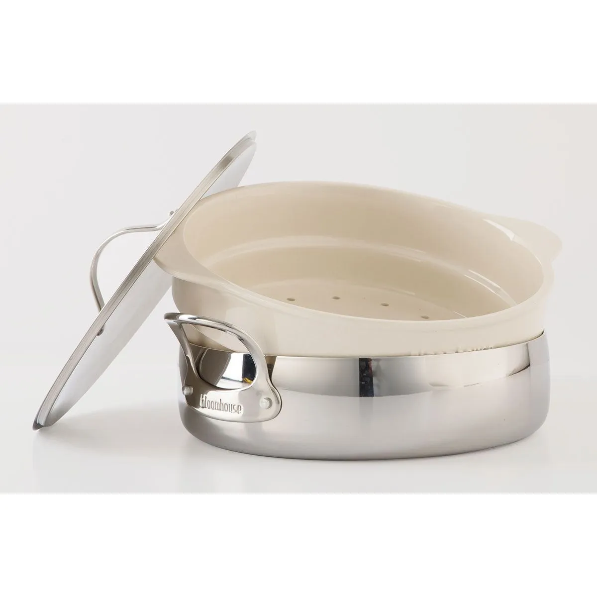 Bloomhouse 3-Piece Tri-Ply Stainless Steel Everyday Cookware Set