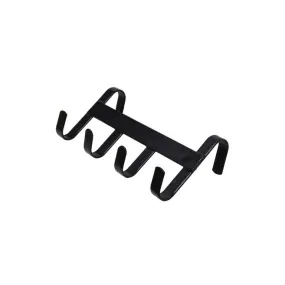 BRIDLE HANGER WITH FOUR HOOKS Black