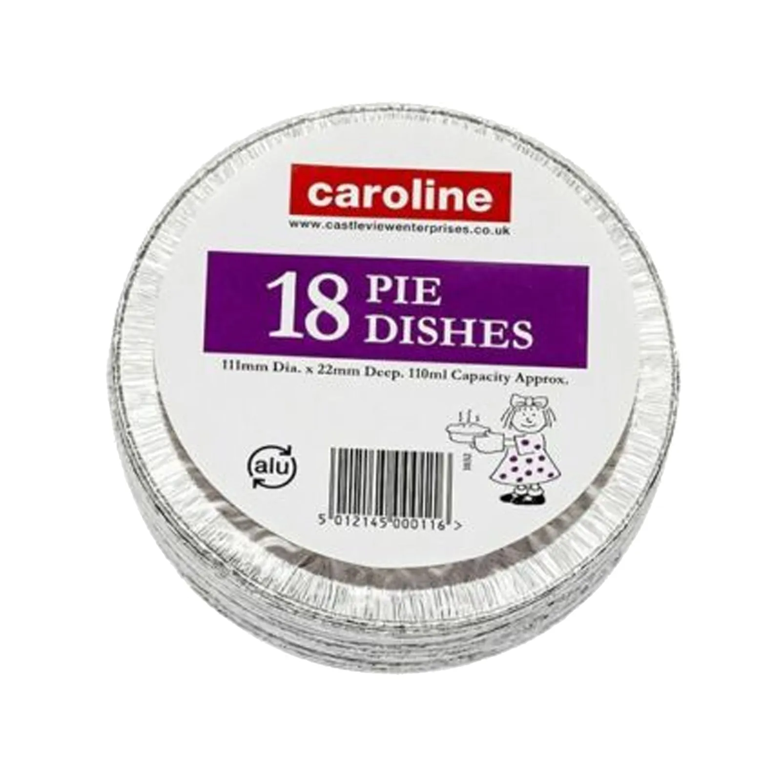 Caroline Foil Pie Dishes 18 Pack
