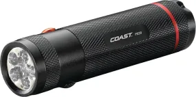 Coast 19286 Dual Color Flashlight, AAA Battery, Alkaline Battery, LED Lamp, 315 Lumens, Bulls-Eye Spot Beam, Black :CD 1: QUANTITY: 1