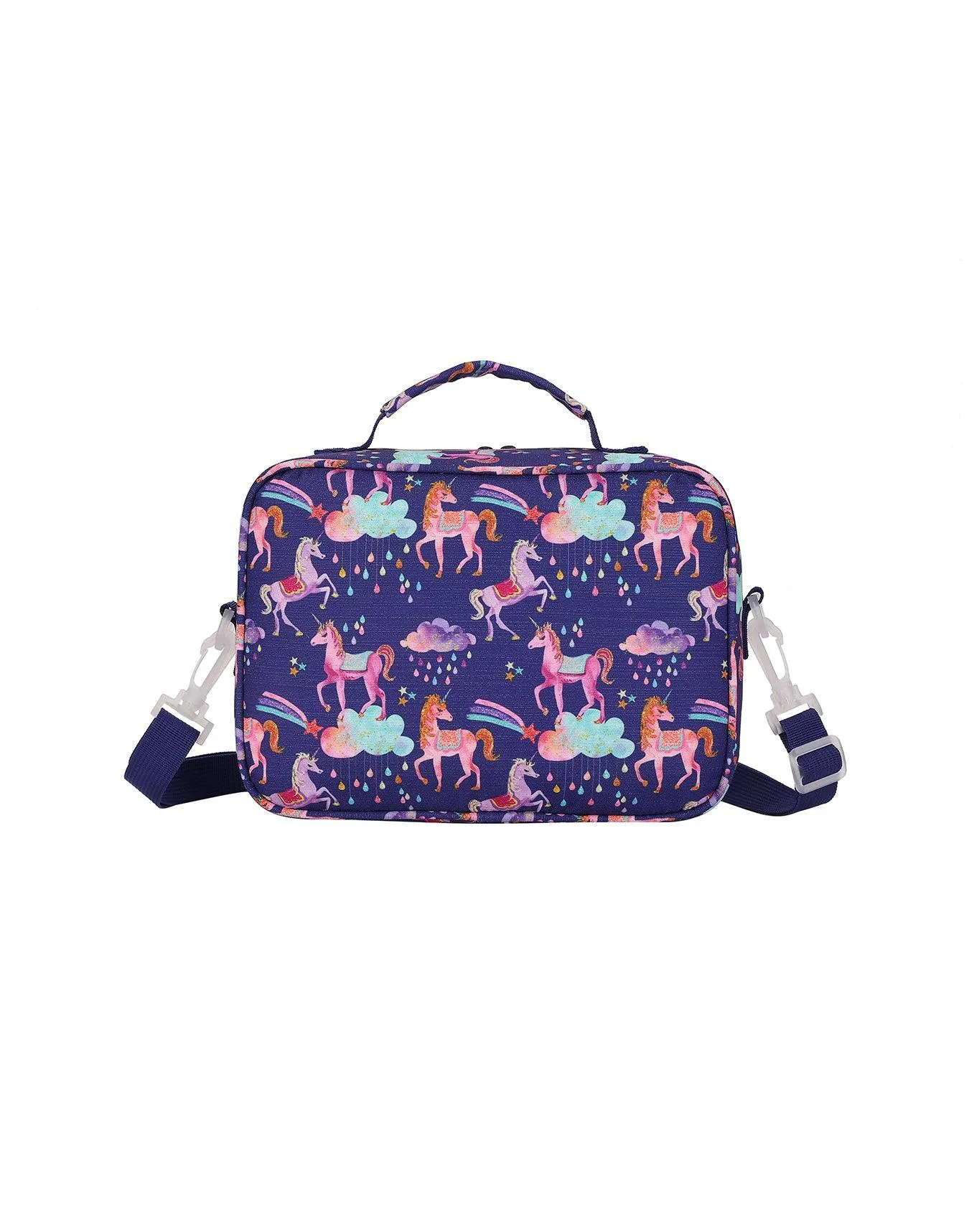 Cubs Navy Blue Baby Unicorn Glittery Cross Body Lunch Bag