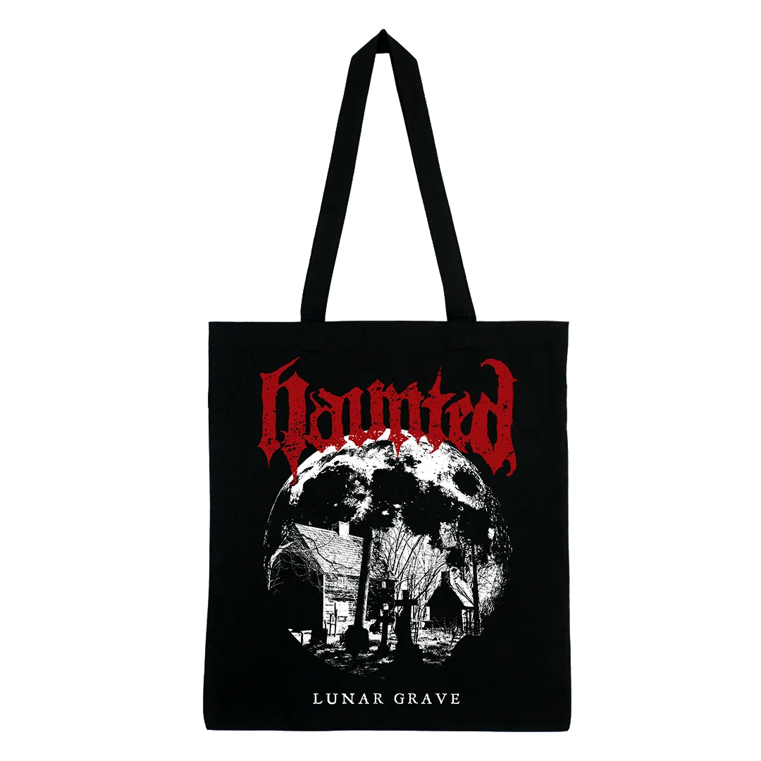 Haunted - Lunar Grave Tote Bag - Black
