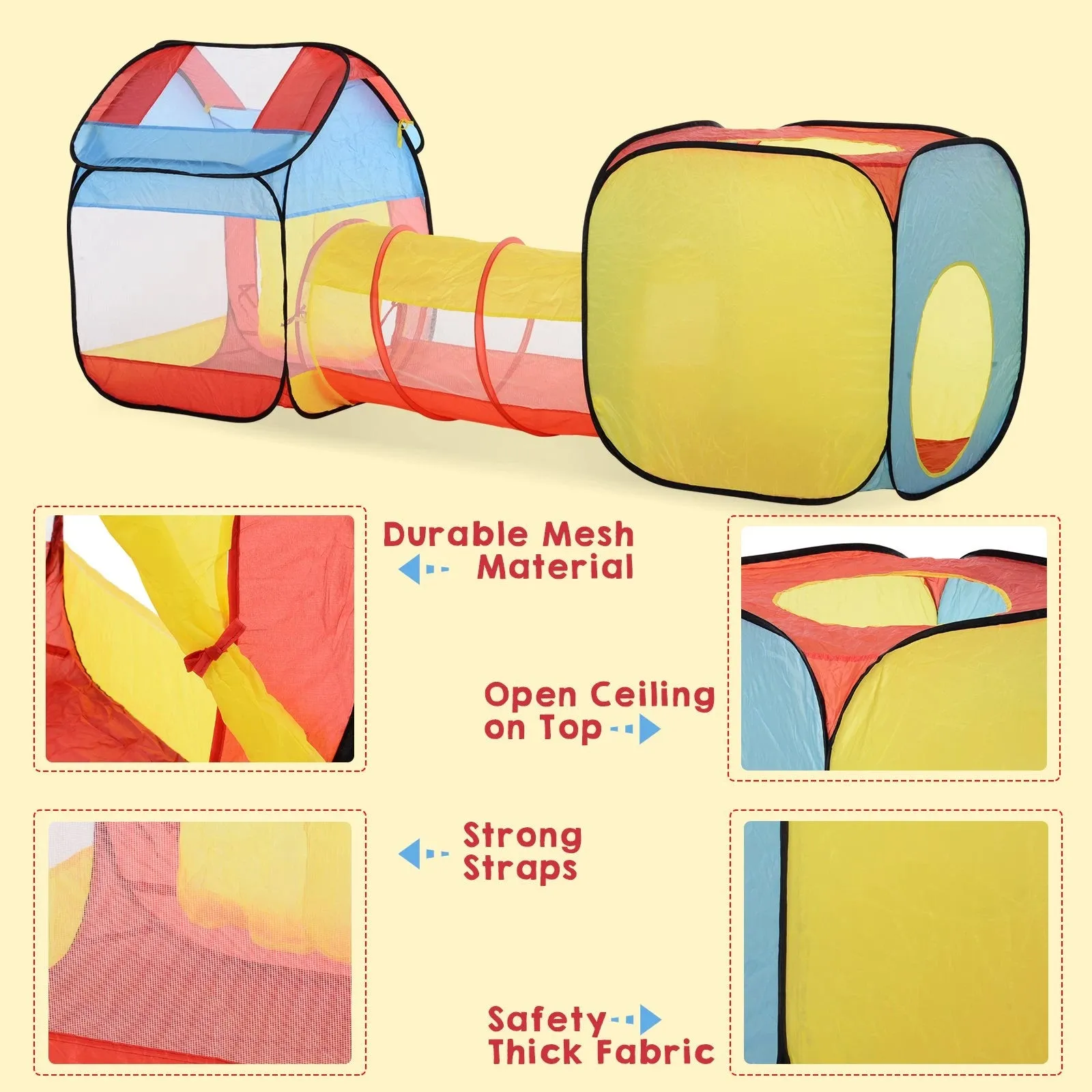 HOMCOM Play tent -   Multi-Colour