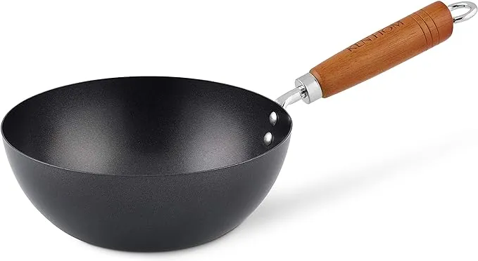 Ken Hom Classic Non-Stick Carbon Steel Mini Wok – 7.75"