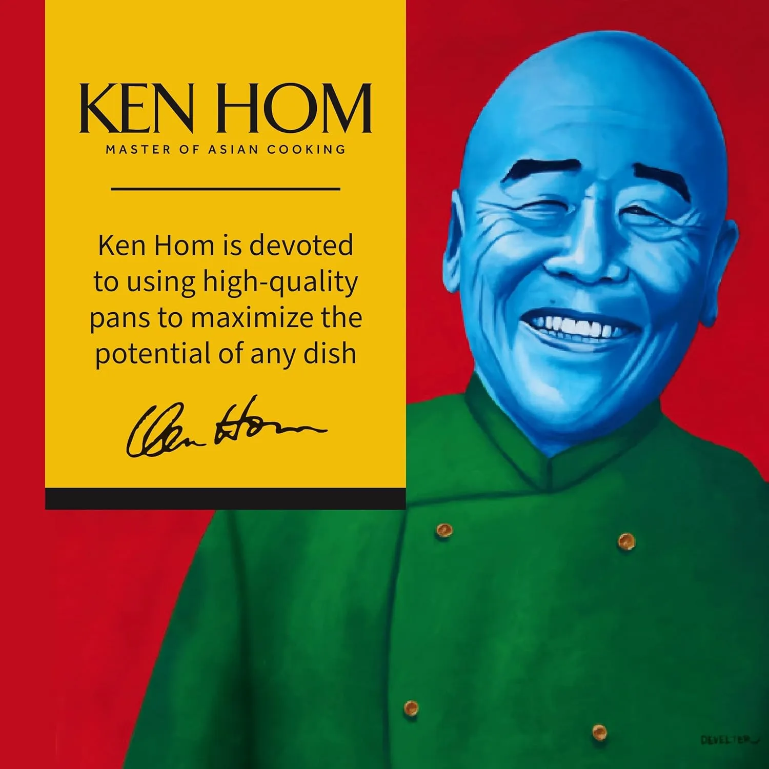 Ken Hom Classic Non-Stick Carbon Steel Mini Wok – 7.75"