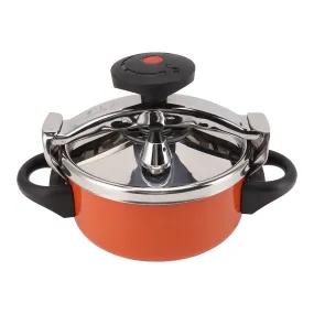 Mini Pressure Cooker, 2L Fast Cooking Stainless Steel Pressure Cooker Explosion Protection For Gas Stoves