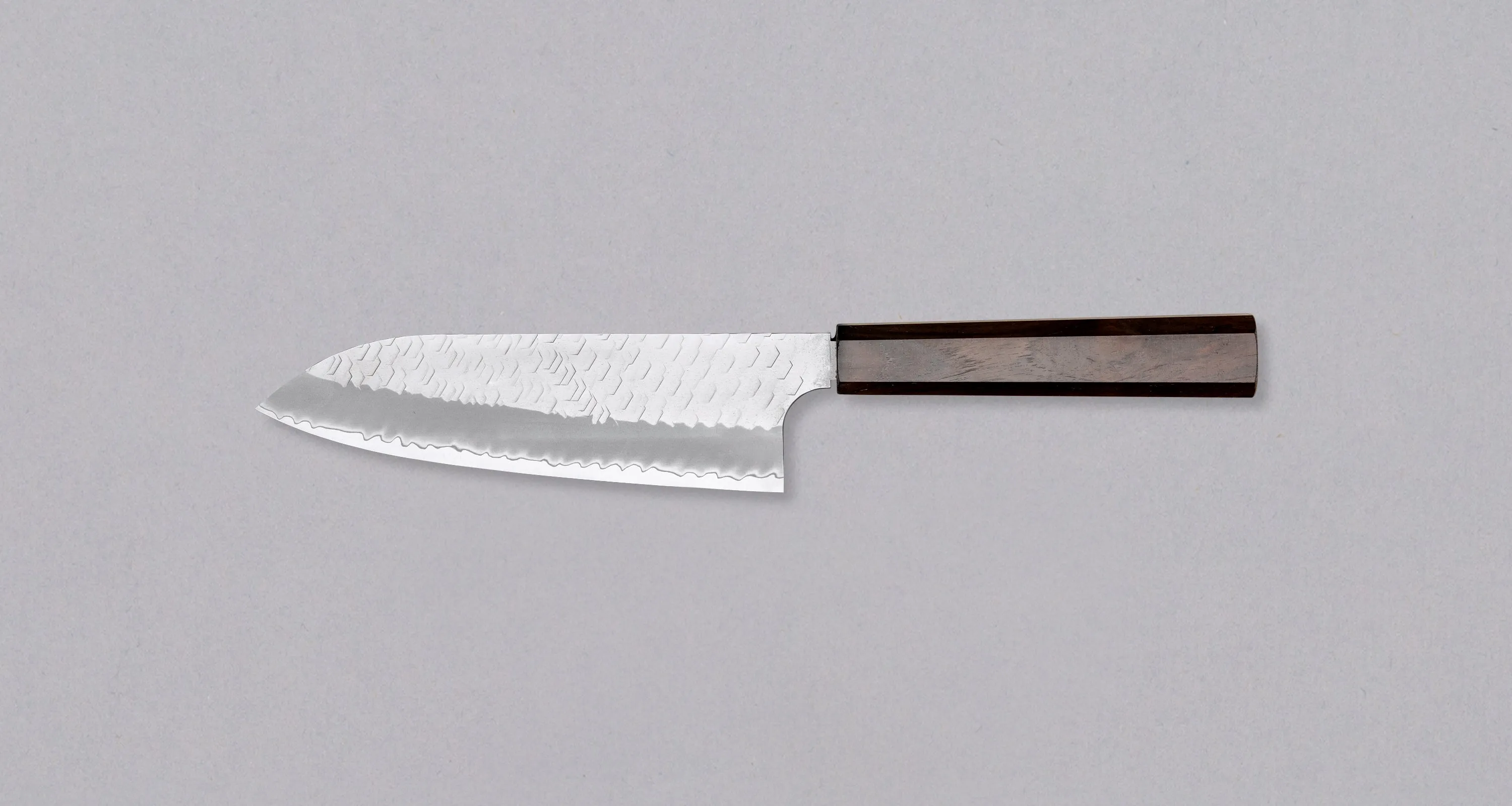 Nigara Santoku SG2 Tsuchime Wa Ebony 180mm (7.1")