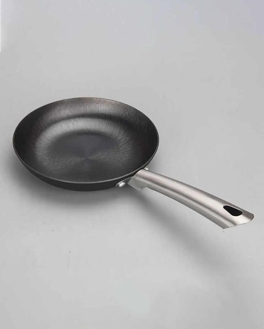 Nonstick Iron Kadhi Pan With Frypan | Safe For All Cooktops | Set of 2