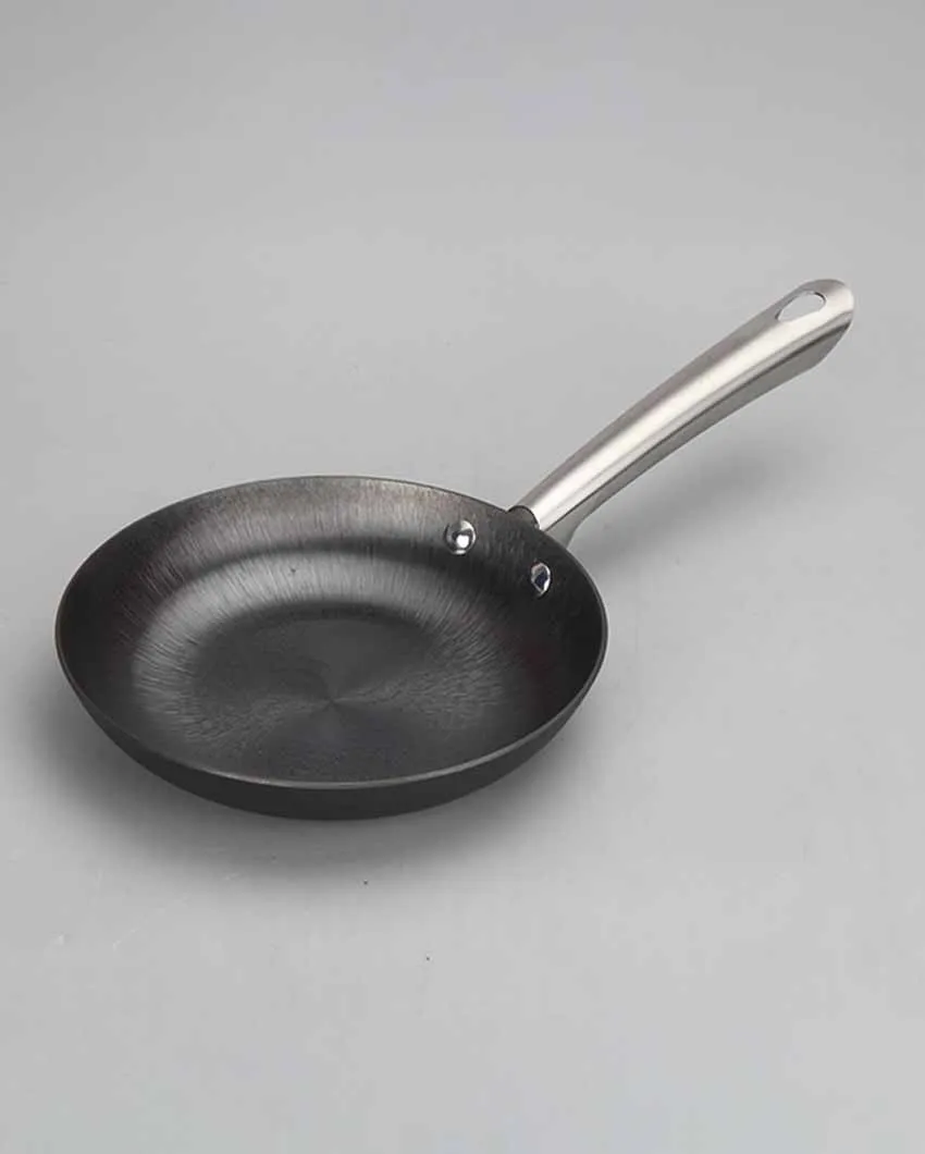 Nonstick Iron Kadhi Pan With Frypan | Safe For All Cooktops | Set of 2