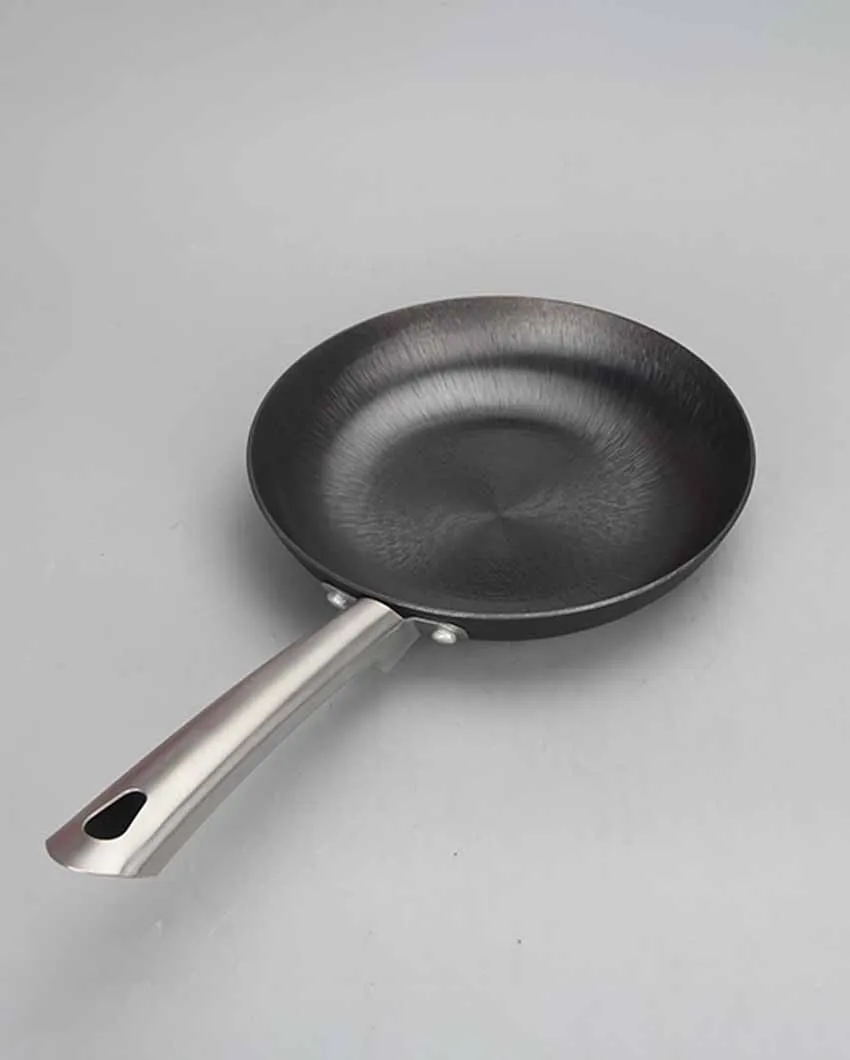 Nonstick Iron Kadhi Pan With Frypan | Safe For All Cooktops | Set of 2