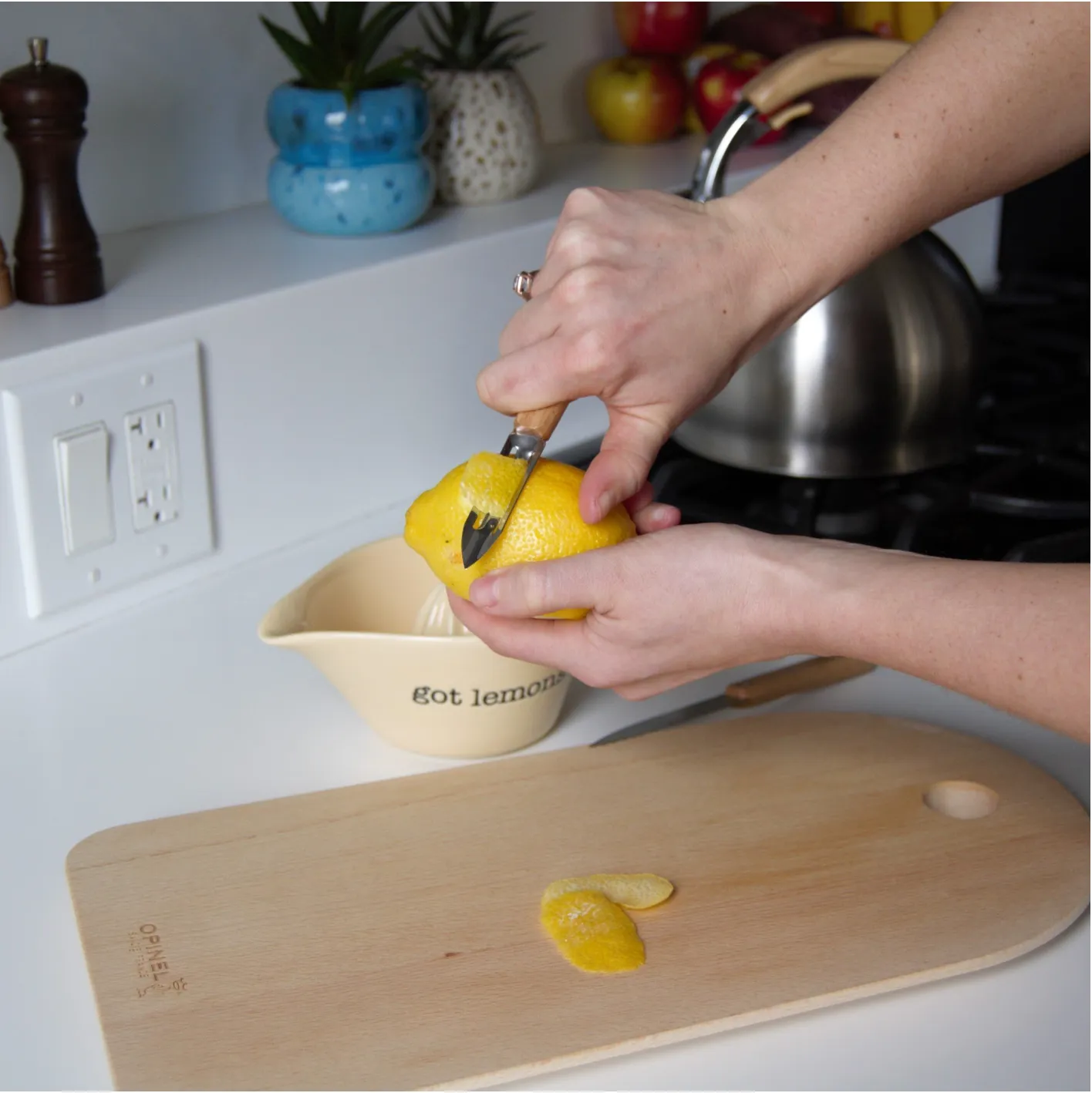 OPINEL ESSENTIAL SMALL KITCHEN KNIFE SET - NATURAL