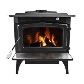 Pleasant Hearth 1,800 Sq. Ft. Medium wood stove with ash lip and blower