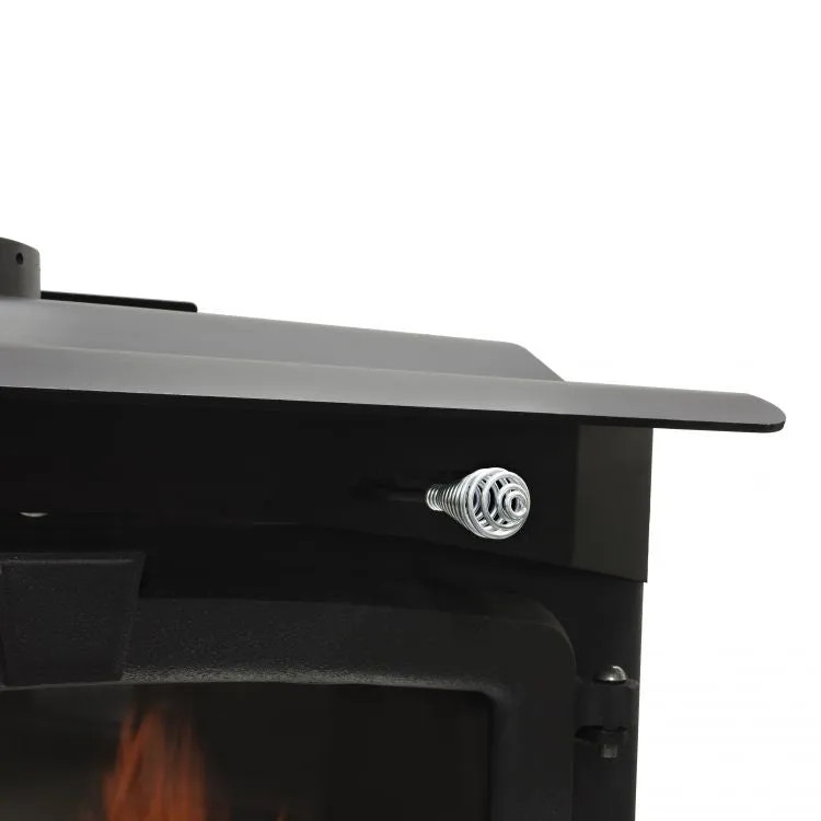 Pleasant Hearth 1,800 Sq. Ft. Medium wood stove with ash lip and blower