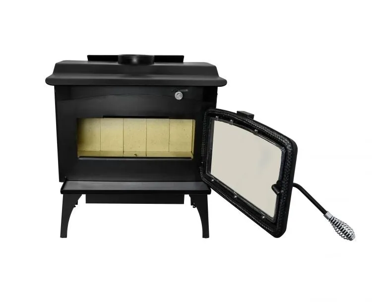 Pleasant Hearth 1,800 Sq. Ft. Medium wood stove with ash lip and blower