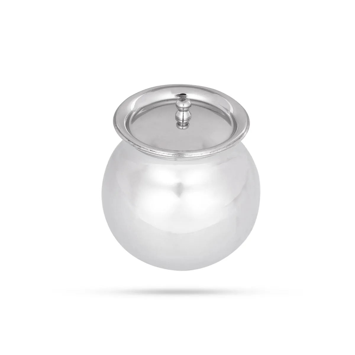 Pongal Pot With Lid - 5.5 x 3.75 Inches | Stainless Steel Kalash/ Stainless Steel Pot for Home/ 285 Gms Approx