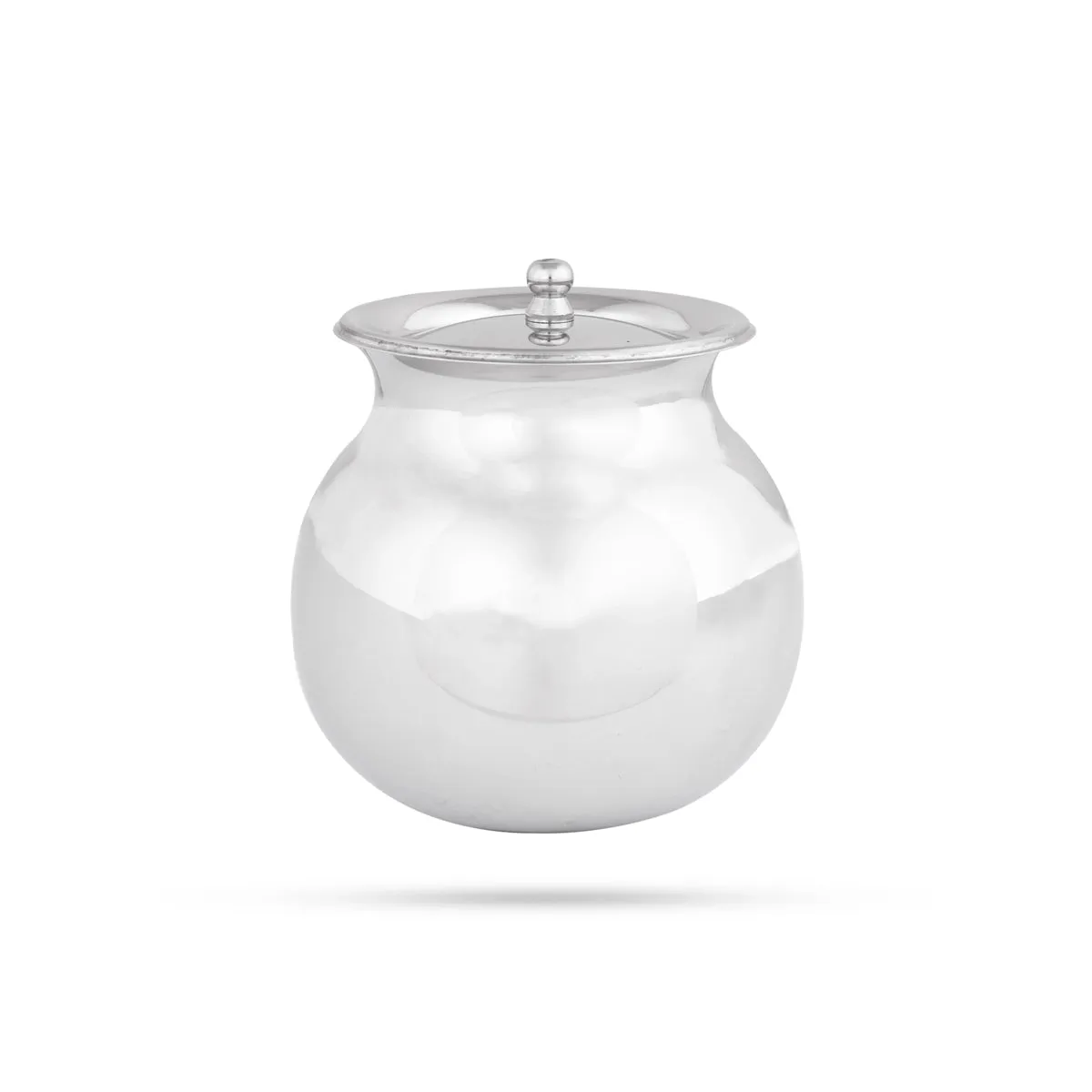 Pongal Pot With Lid - 5.5 x 3.75 Inches | Stainless Steel Kalash/ Stainless Steel Pot for Home/ 285 Gms Approx
