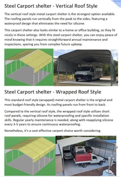Portable Carports - Single
