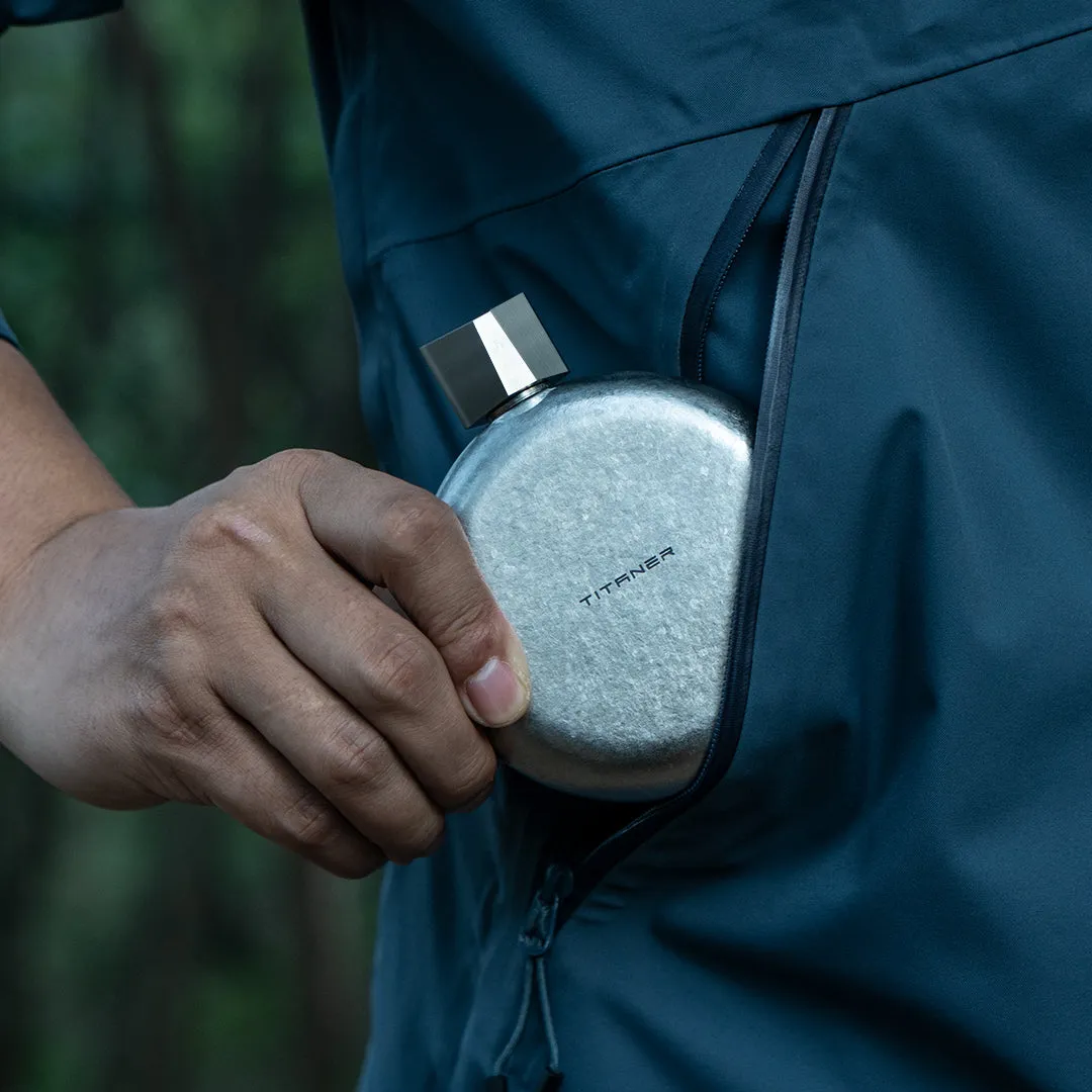 Portable Titanium Hip Flask Bottle