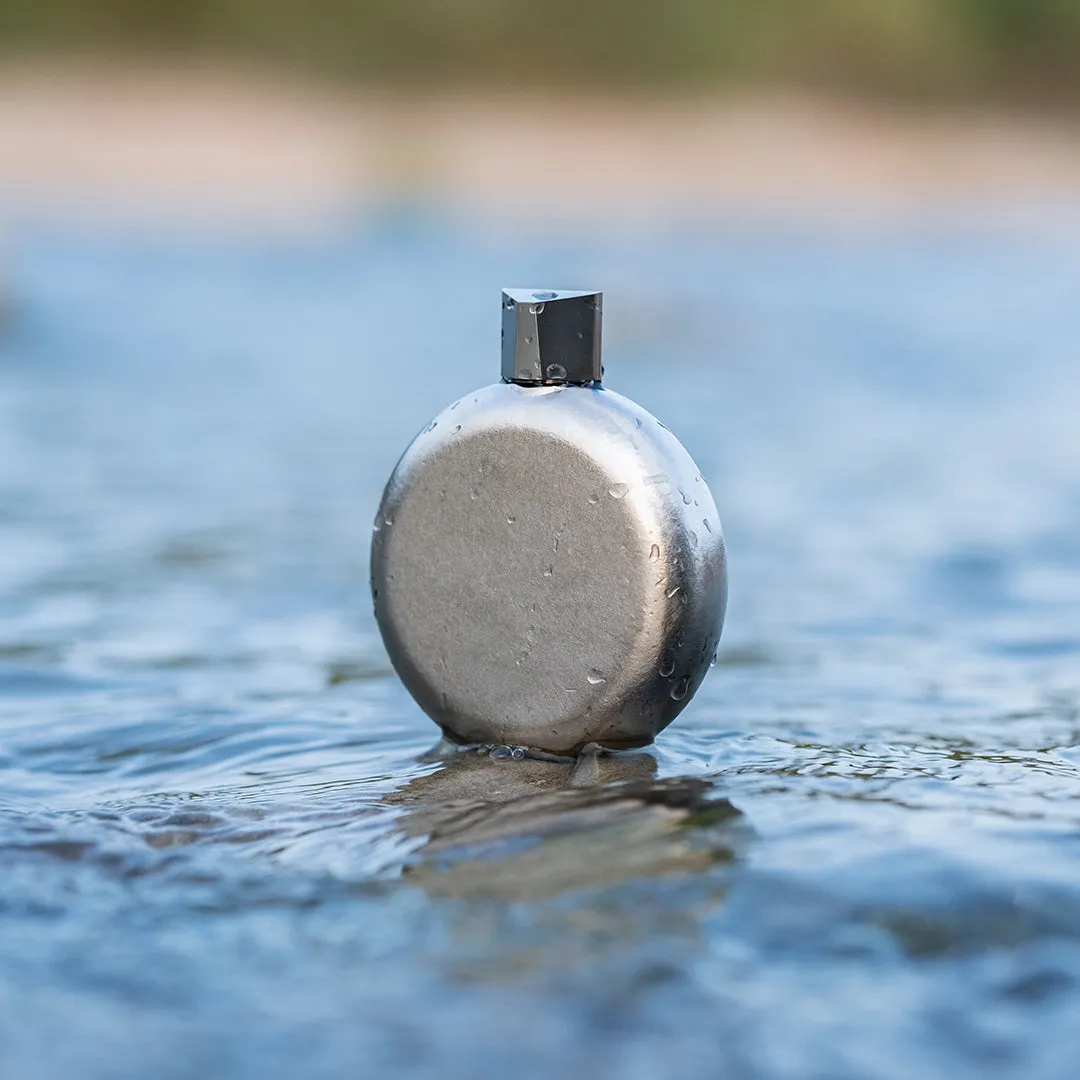 Portable Titanium Hip Flask Bottle