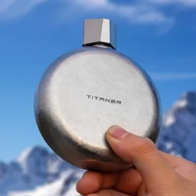 Portable Titanium Hip Flask Bottle