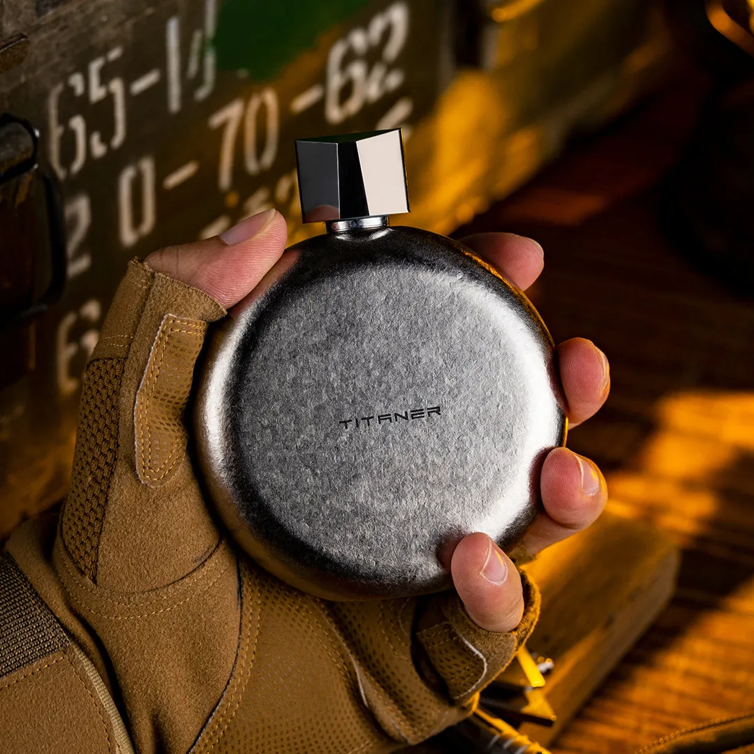 Portable Titanium Hip Flask Bottle