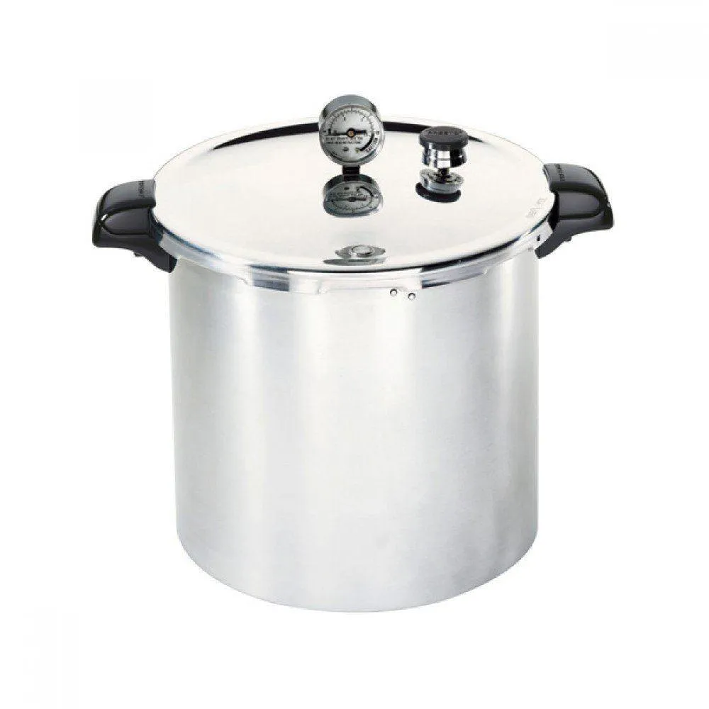 Presto 2023 Model 23 Quart / 21 Litre Pressure Canner WITH Stainless Steel Base and includes Bonus 3 Piece Regulator