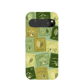 Sage Green Camp Stamps Google Pixel 9/9 Pro Case