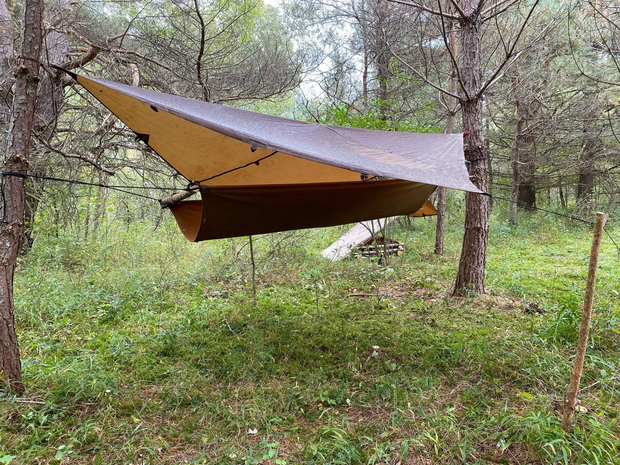 Tentsmiths Oilskin Tarp with Reinforced Center Loop