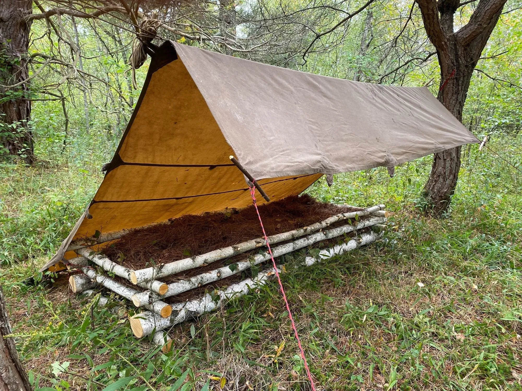 Tentsmiths Oilskin Tarp with Reinforced Center Loop