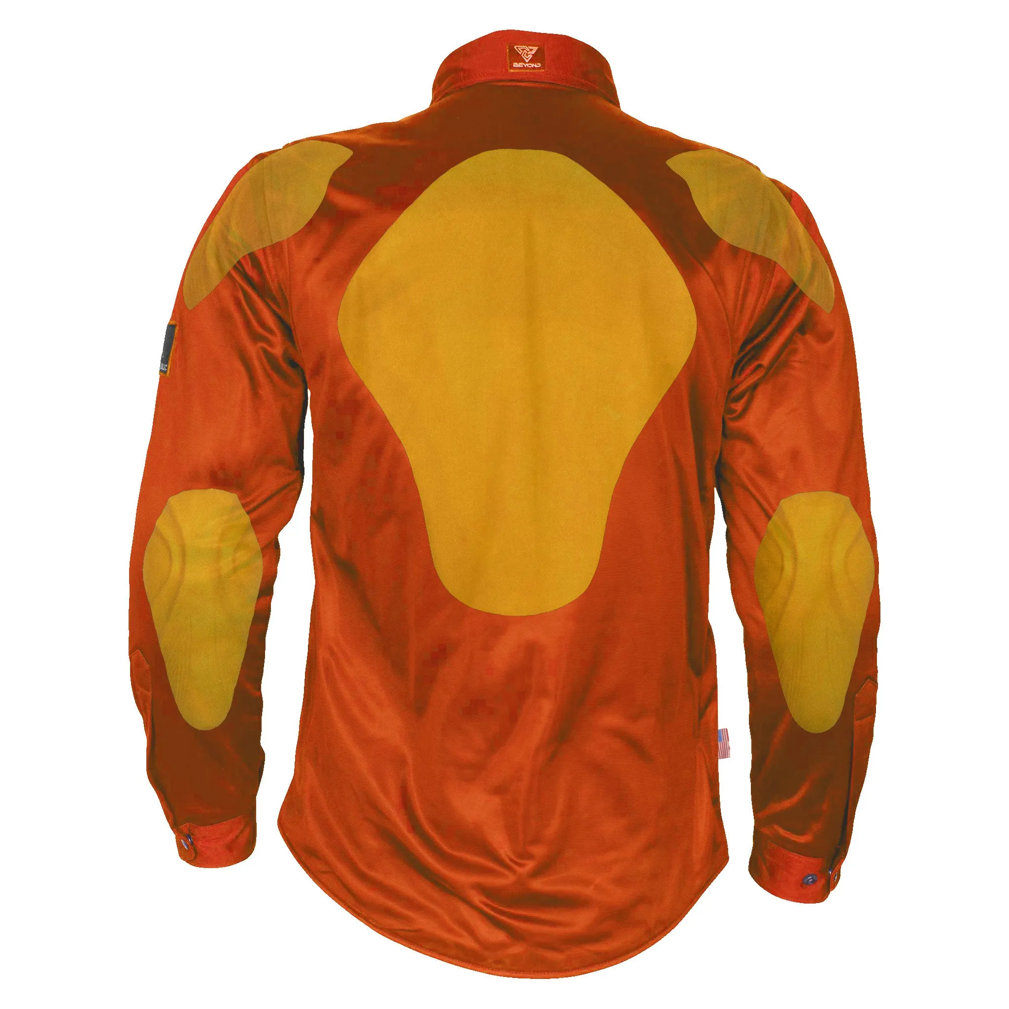 Ultra Protective Shirt - Orange Solid with Pads