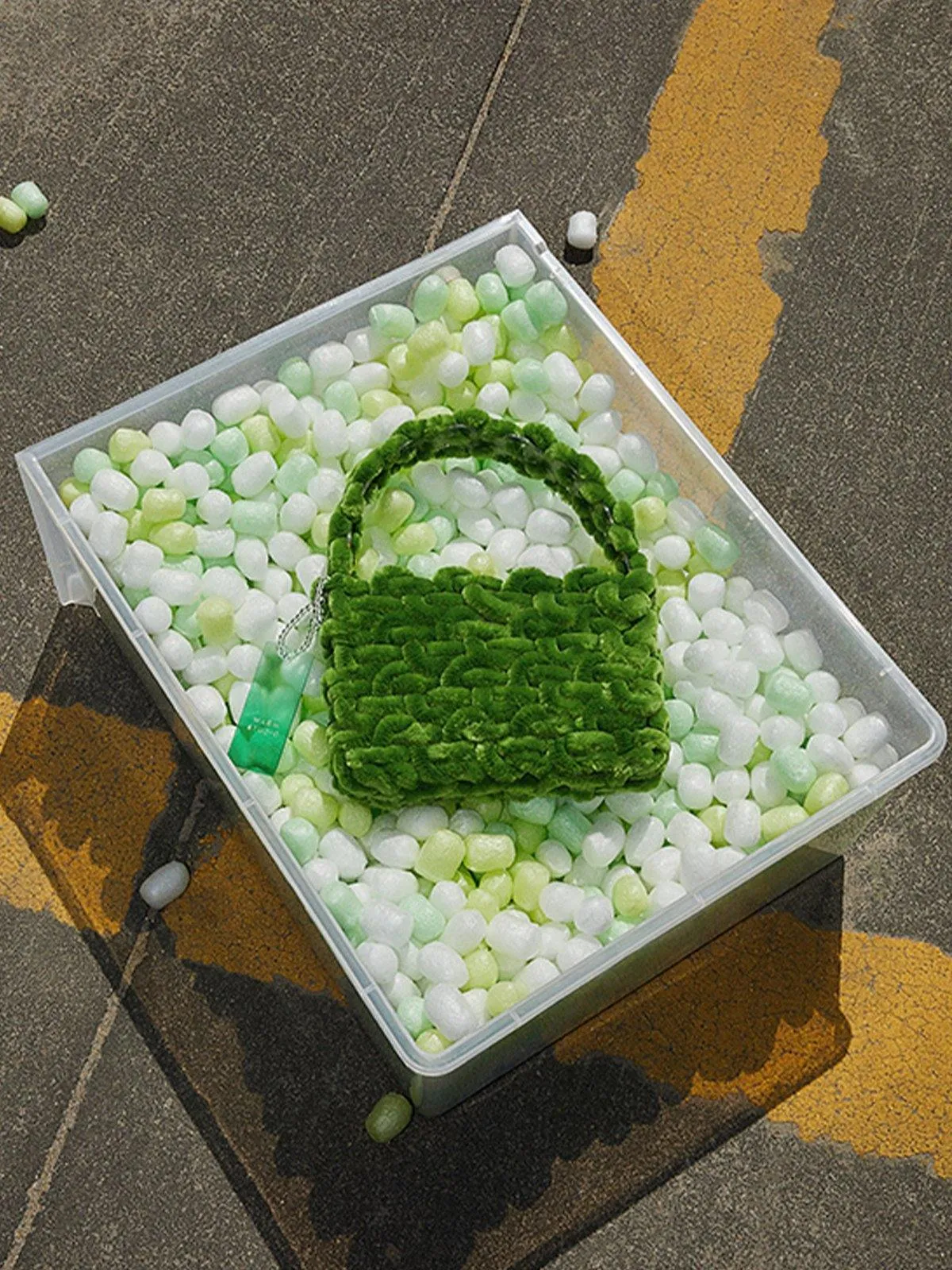 Warm Studio Fluffy Bag - Green