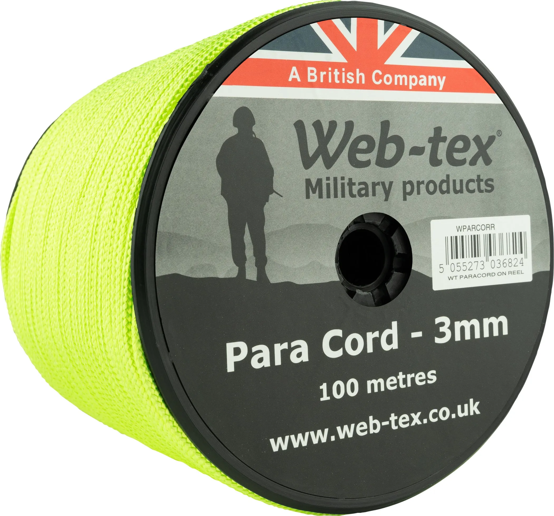 Web-tex Paracord Reel Roll 100m x 3mm