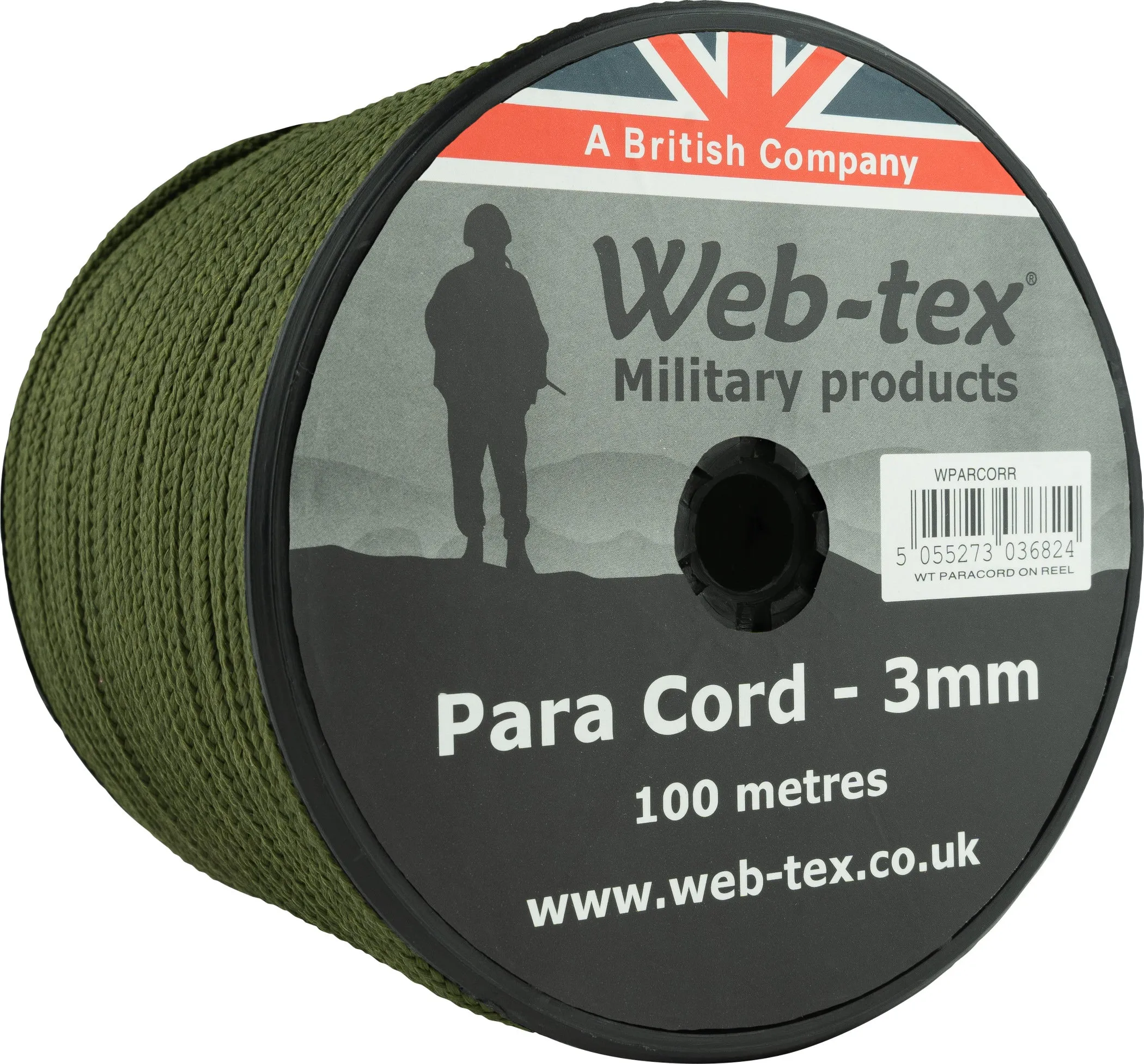 Web-tex Paracord Reel Roll 100m x 3mm