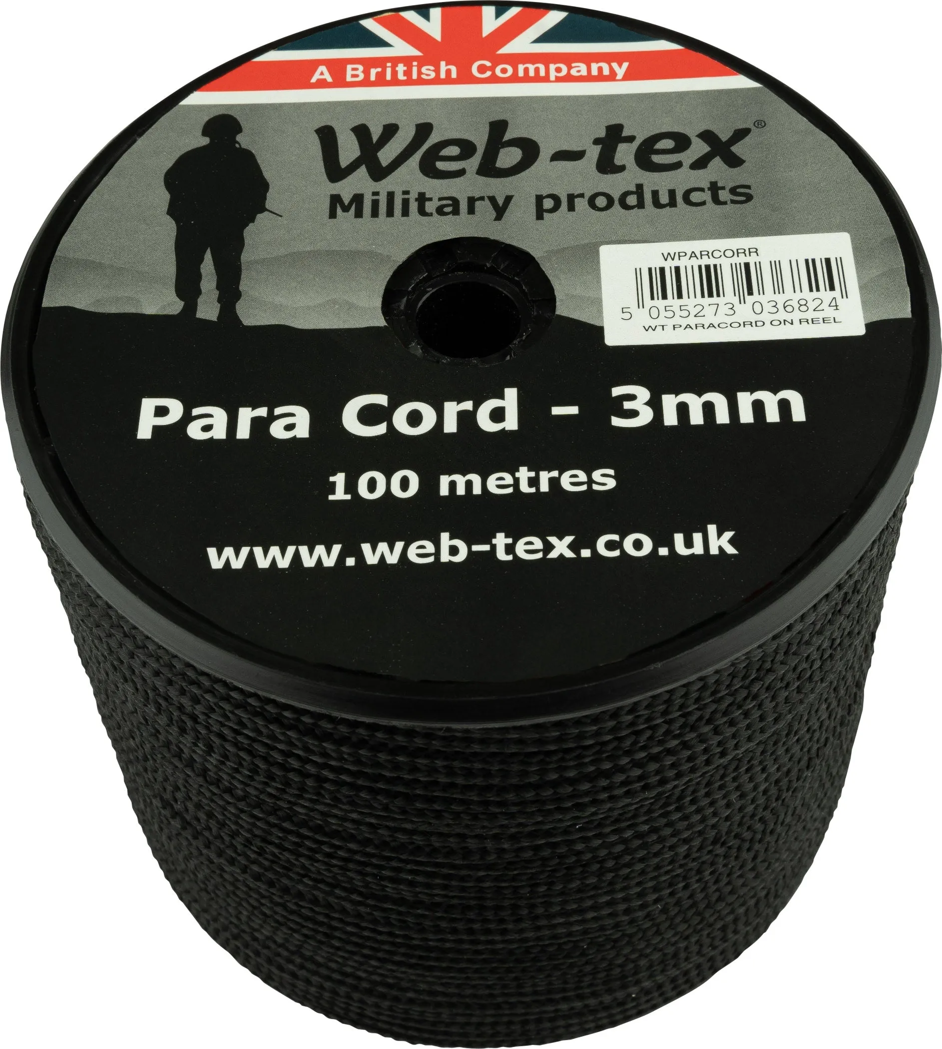 Web-tex Paracord Reel Roll 100m x 3mm